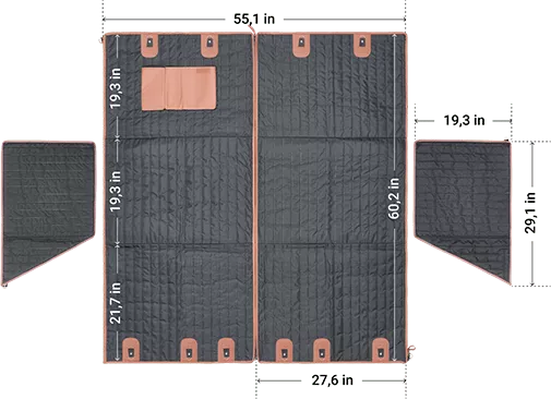 Travel Buddy II Dog Hammock Size